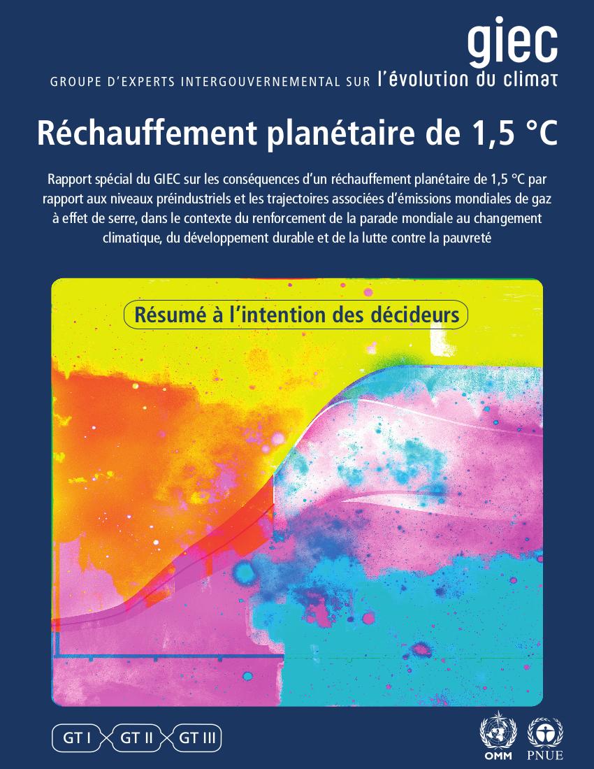 rapport special du giec 1 5 c resume a l intention des decideurs ressources documentaires les ressources observatoire climat